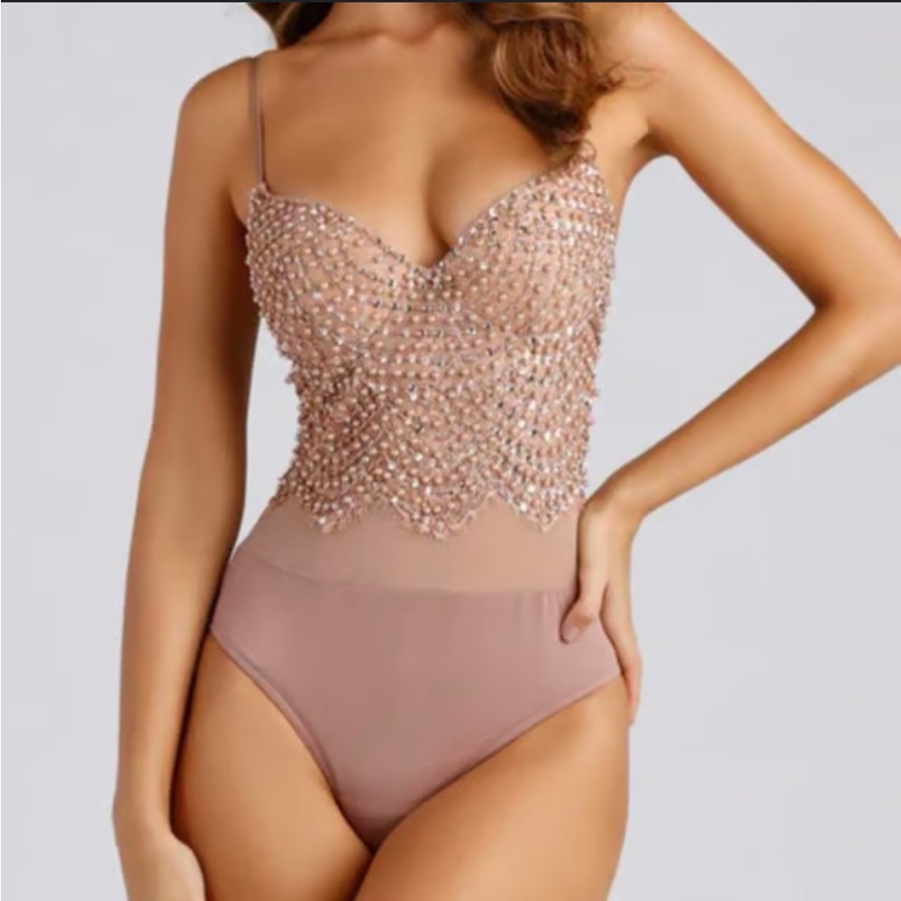 Windsor bejeweled body suit